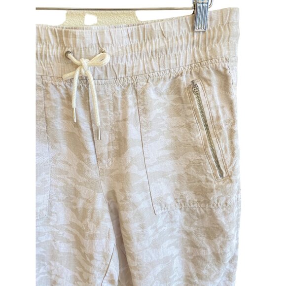 Athleta Camo Cabo Linen Jogger Women’s 10 Athleisure Travel Pant Worn Once! - Picture 6 of 12